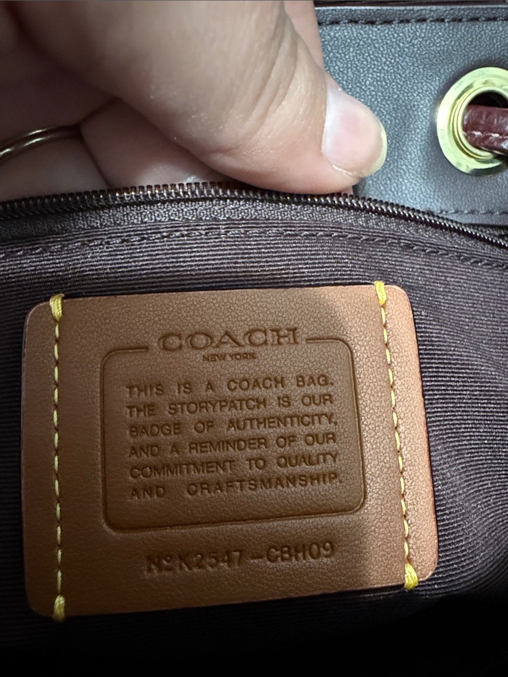 Coach Hadley Backpack in Maroon - Picture 2 of 6
